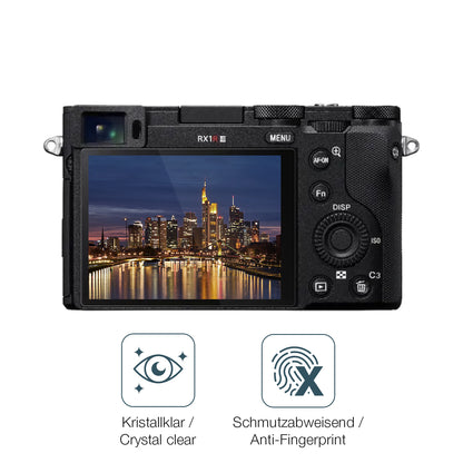 4x Schutzfolie klar für Sony DSC-RX1R III Display-Schutzfolie