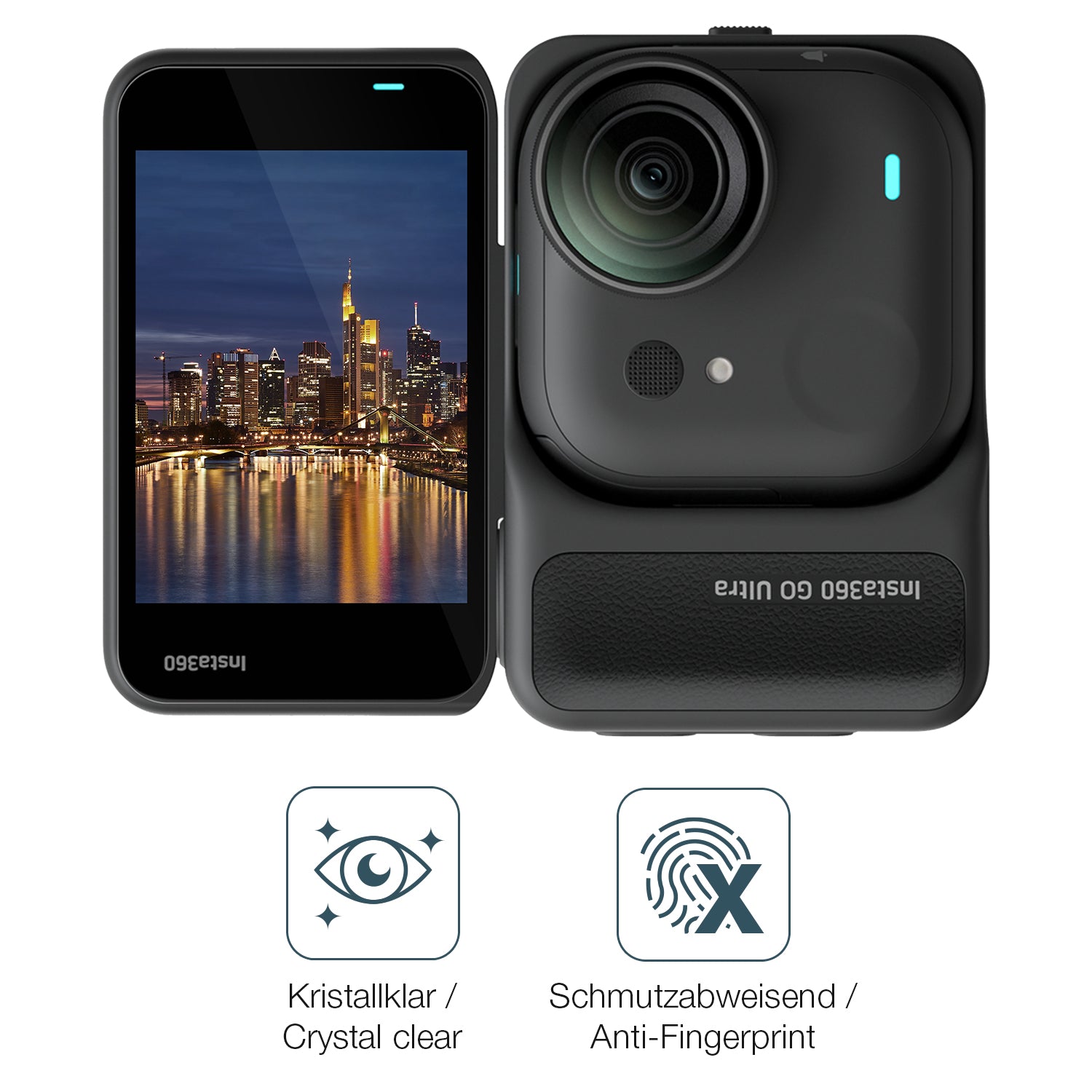 Flexible TPU-Folie passend zugeschnitten für Insta360 Go Ultra, vollständige Abdeckung