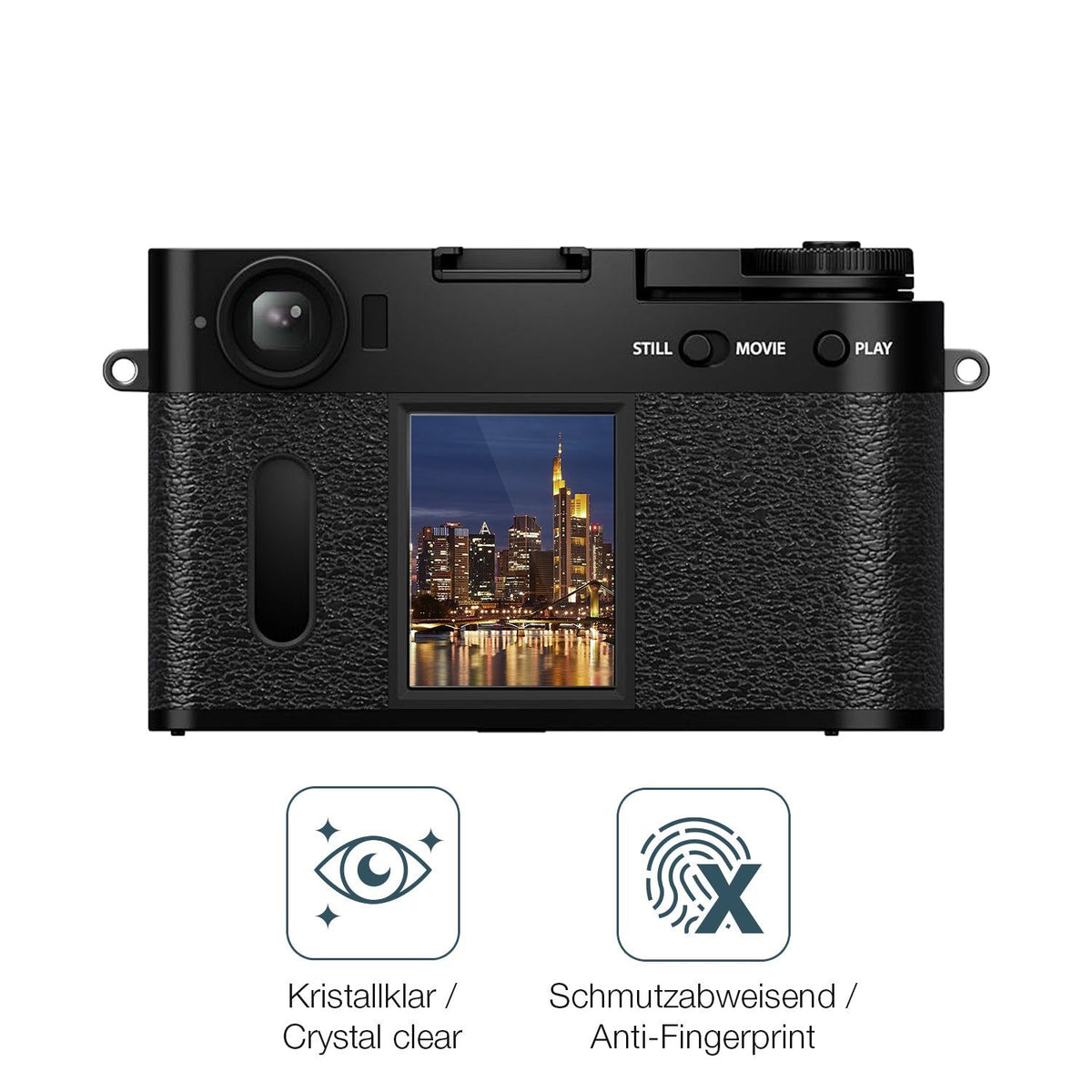 2x 9H Schutzfolie für Fujifilm X-HF1 Panzerfolie