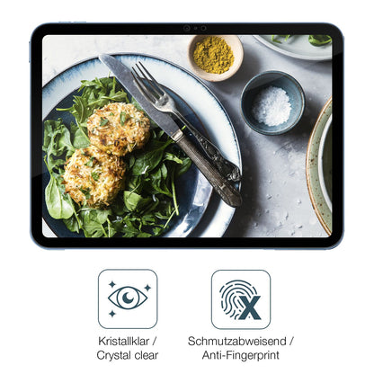 2x Schutzfolie klar für Apple iPad 11 Zoll A16 11. Gen 2025 Display-Schutzfolie