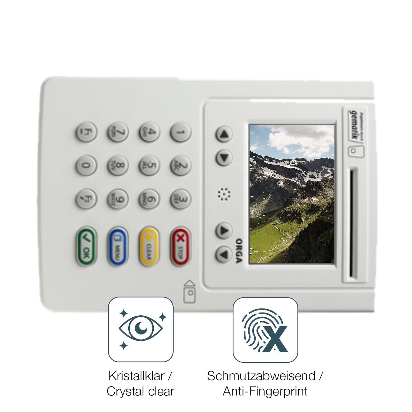2x 9H Schutzfolie für Ingenico Worldline Orga 6141 Panzerfolie