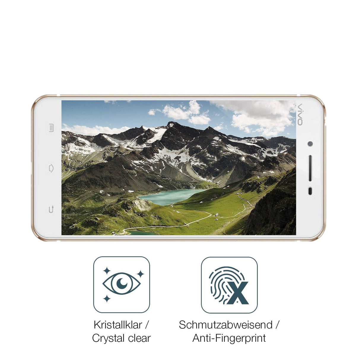 2x 9H Schutzfolie für Vivo X6A Panzerfolie