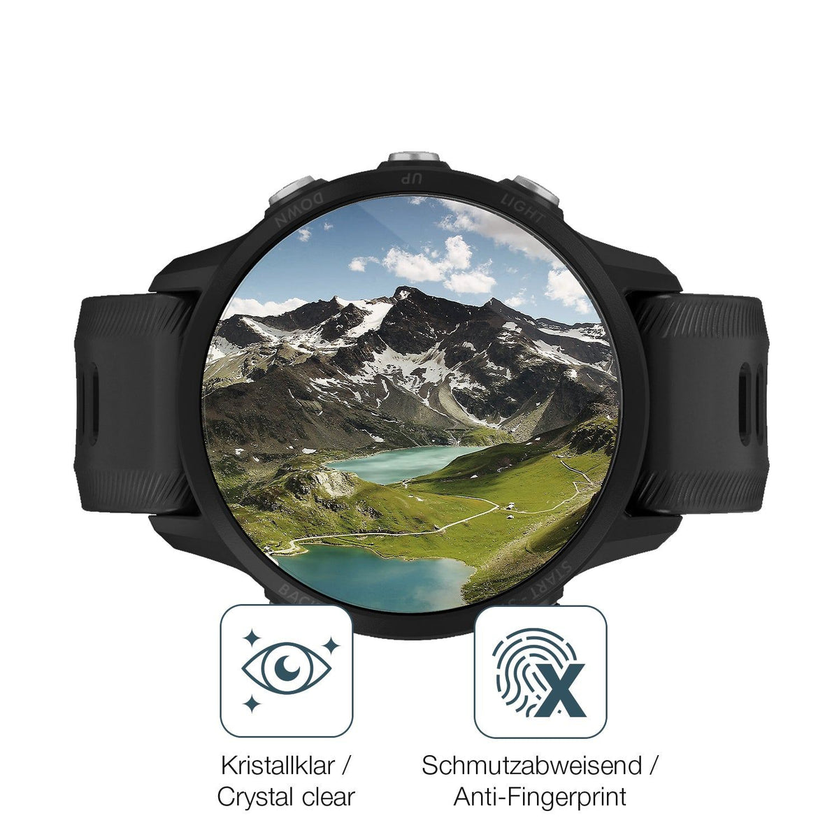 2x 9H Schutzfolie für Garmin Forerunner 955 Panzerfolie