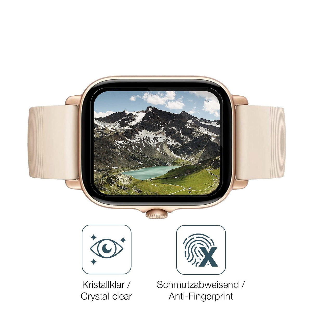 2x 9H Schutzfolie für Amazfit GTS 3 Panzerfolie