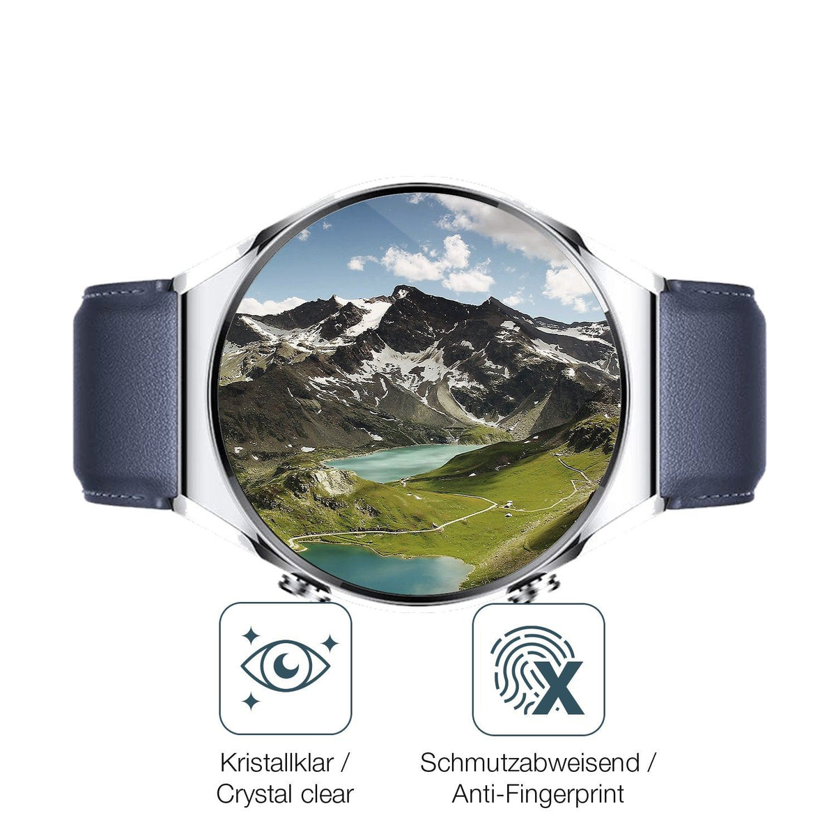 2x 9H Schutzfolie für Xiaomi Watch S1 Panzerfolie
