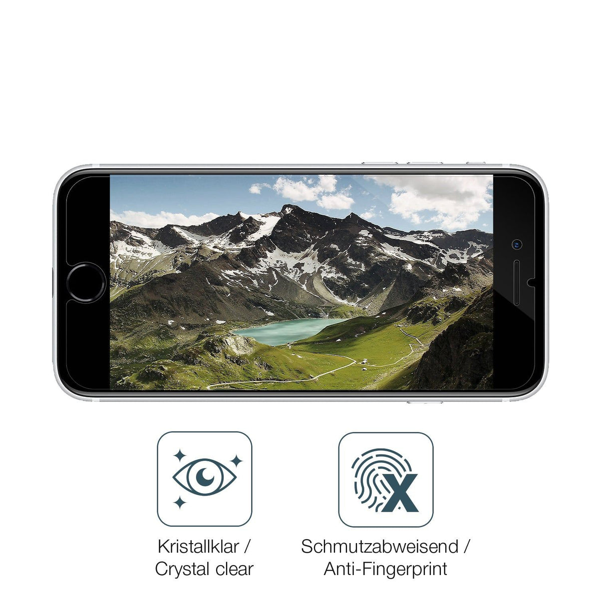 2x 9H Schutzfolie für Apple iPhone SE (2022) Panzerfolie