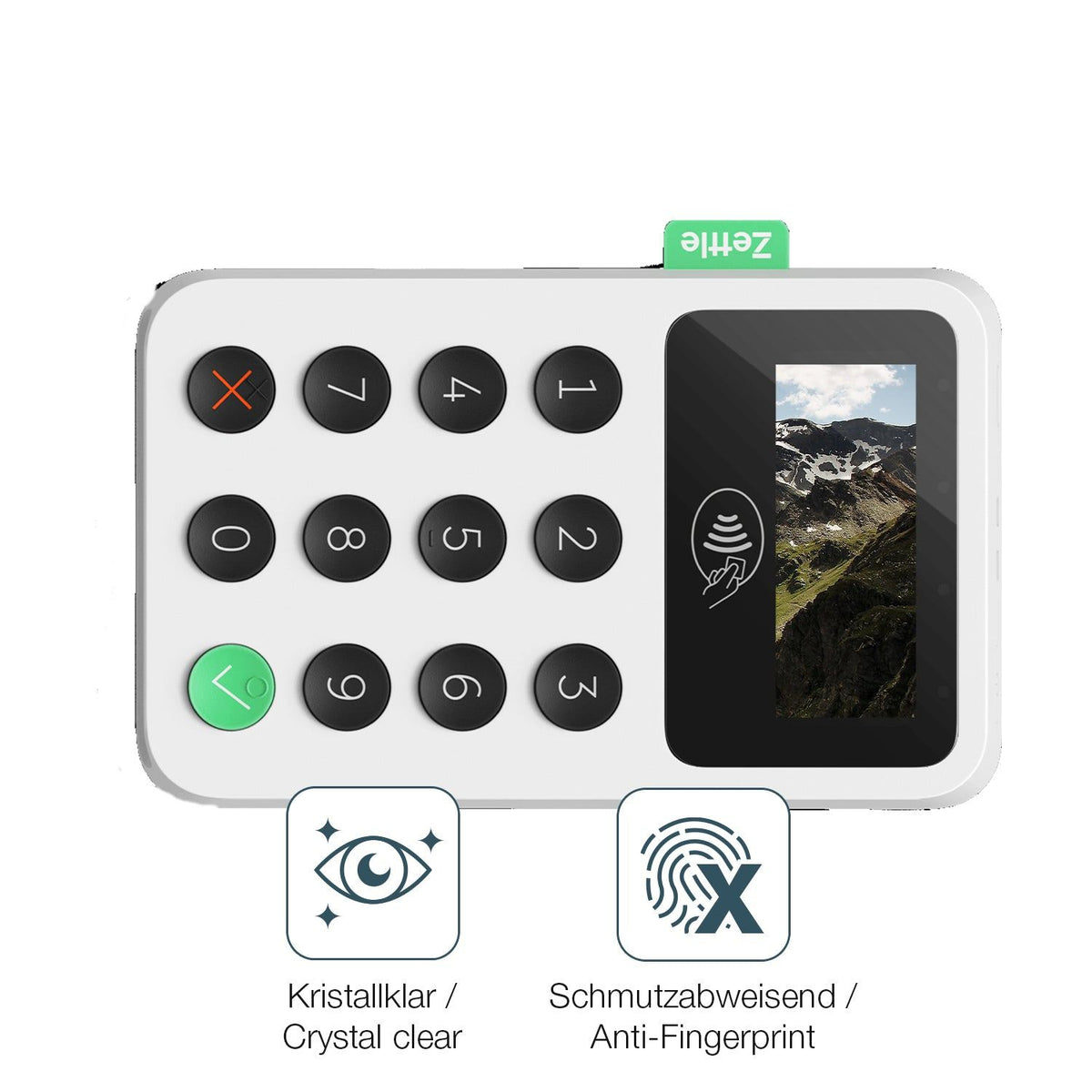 2x 9H Schutzfolie für Zettle Reader 2 Panzerfolie