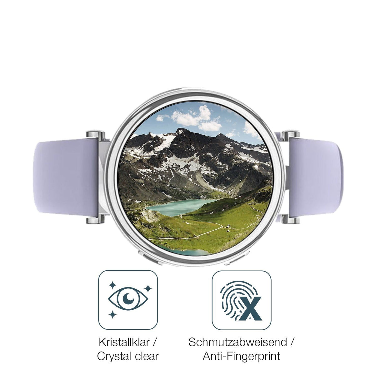 2x 9H Schutzfolie für Sanorum 1.27 Zoll Smartwatch Panzerfolie