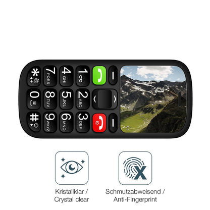 2x 9H Schutzfolie für artfone CS181 Seniorenhandy Panzerfolie