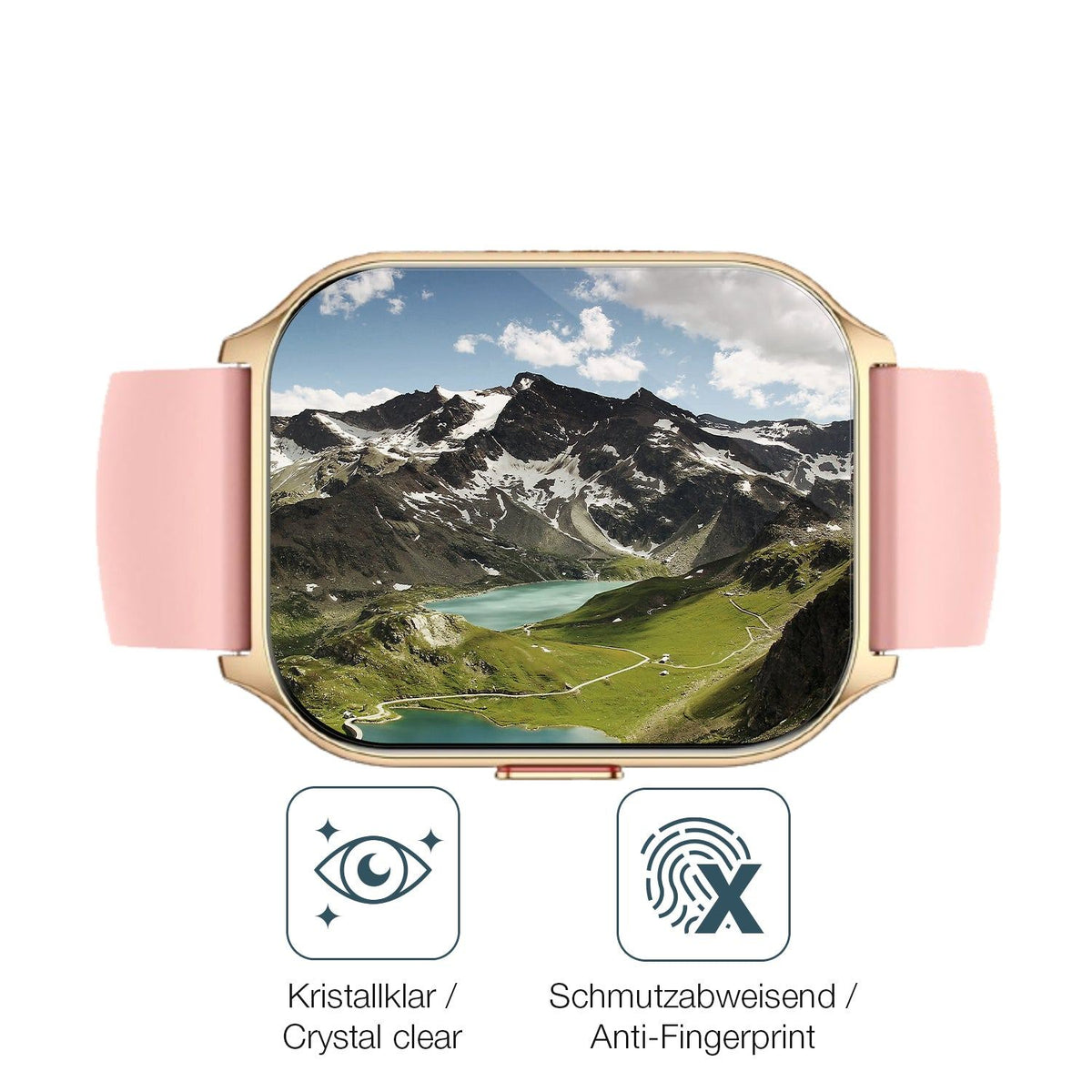 2x 9H Schutzfolie für ZOSKVEE P95 Smartwatch Panzerfolie