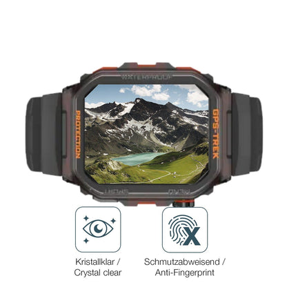 2x 9H Schutzfolie für Rogbid Tank G2 Smartwatch Panzerfolie