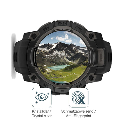 2x 9H Schutzfolie für Garmin Instinct 3 45mm Panzerfolie