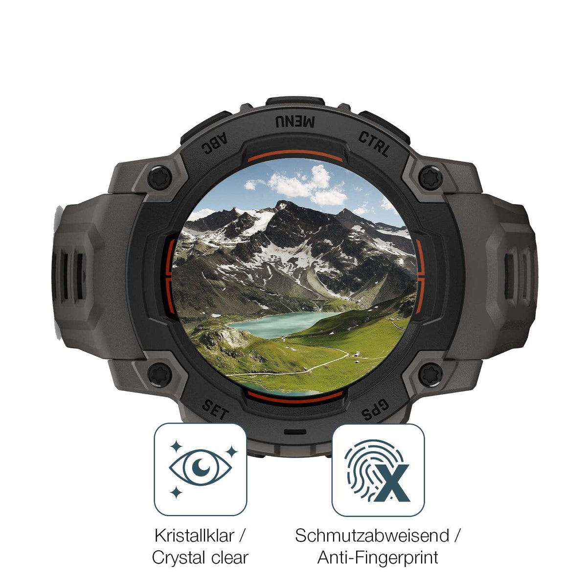 2x 9H Schutzfolie für Garmin Instinct E 45mm Panzerfolie