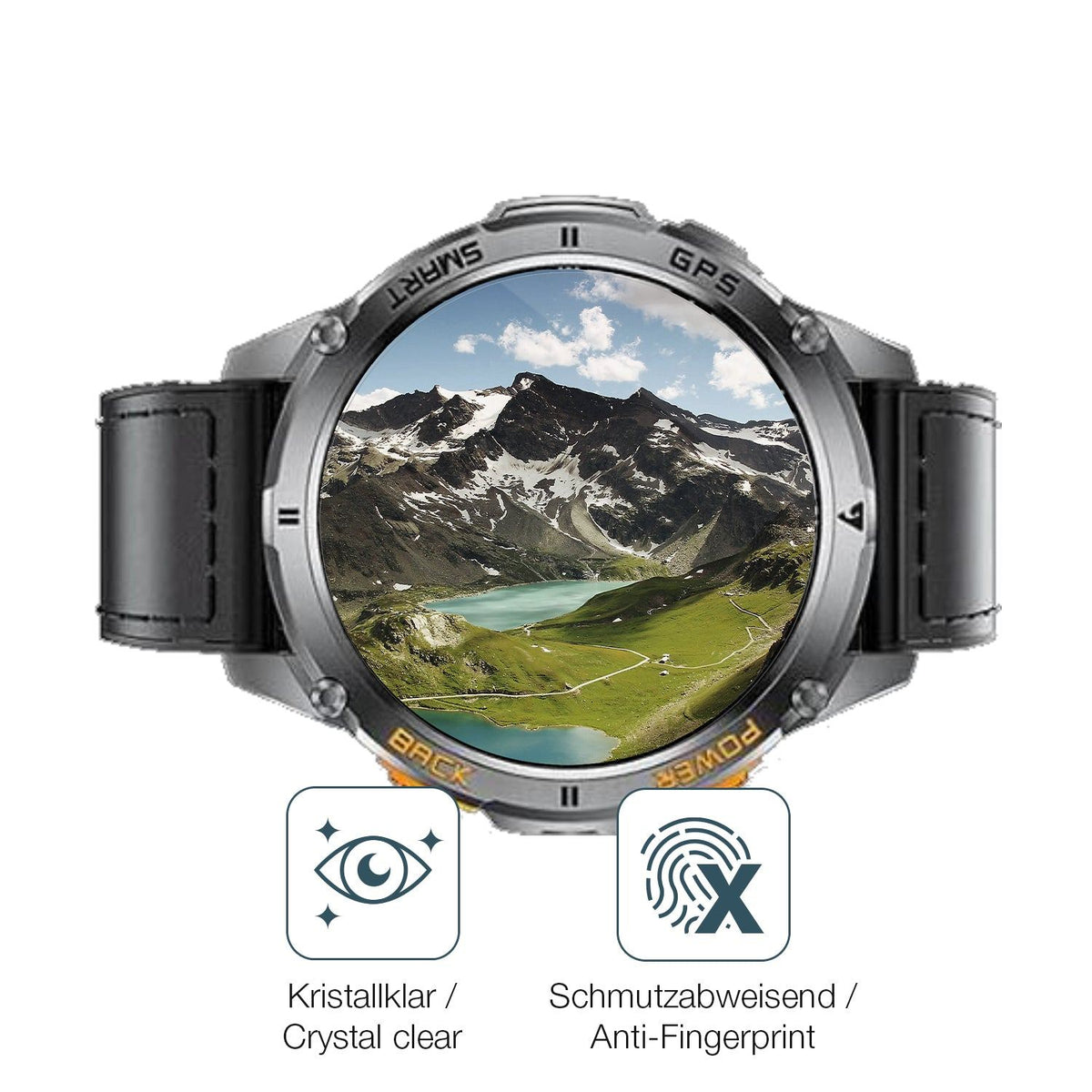 2x 9H Schutzfolie für FOXBOX DM4 1.43 Zoll Panzerfolie