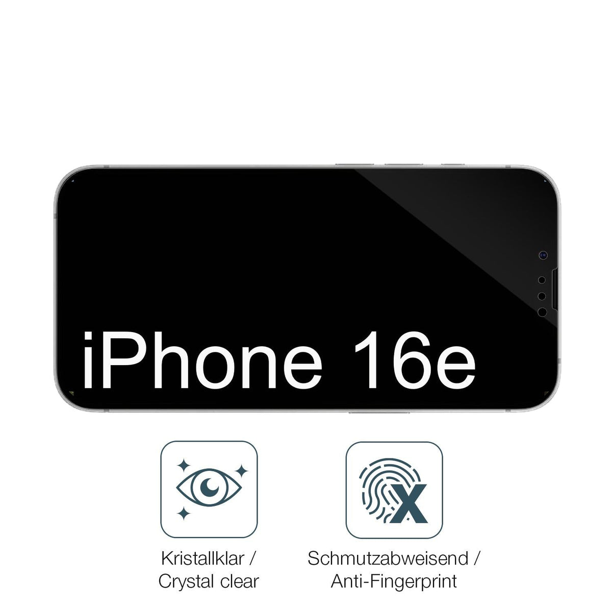 2x 9H Schutzfolie für Apple iPhone 16e Panzerfolie