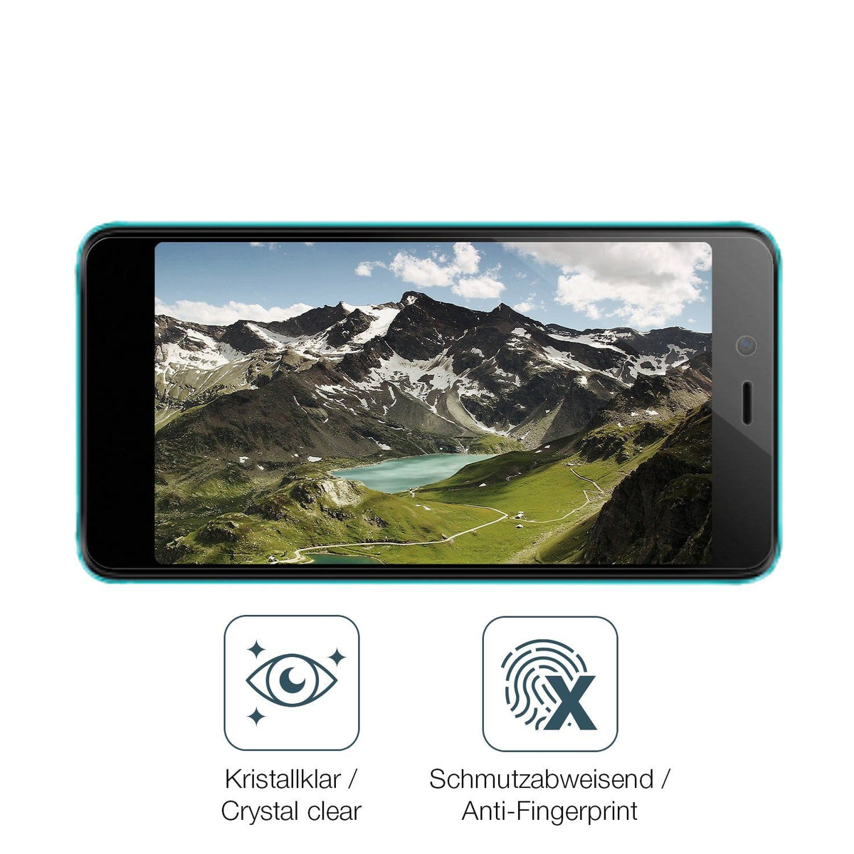 2x 9H Schutzfolie für Mobicel MX2 Panzerfolie