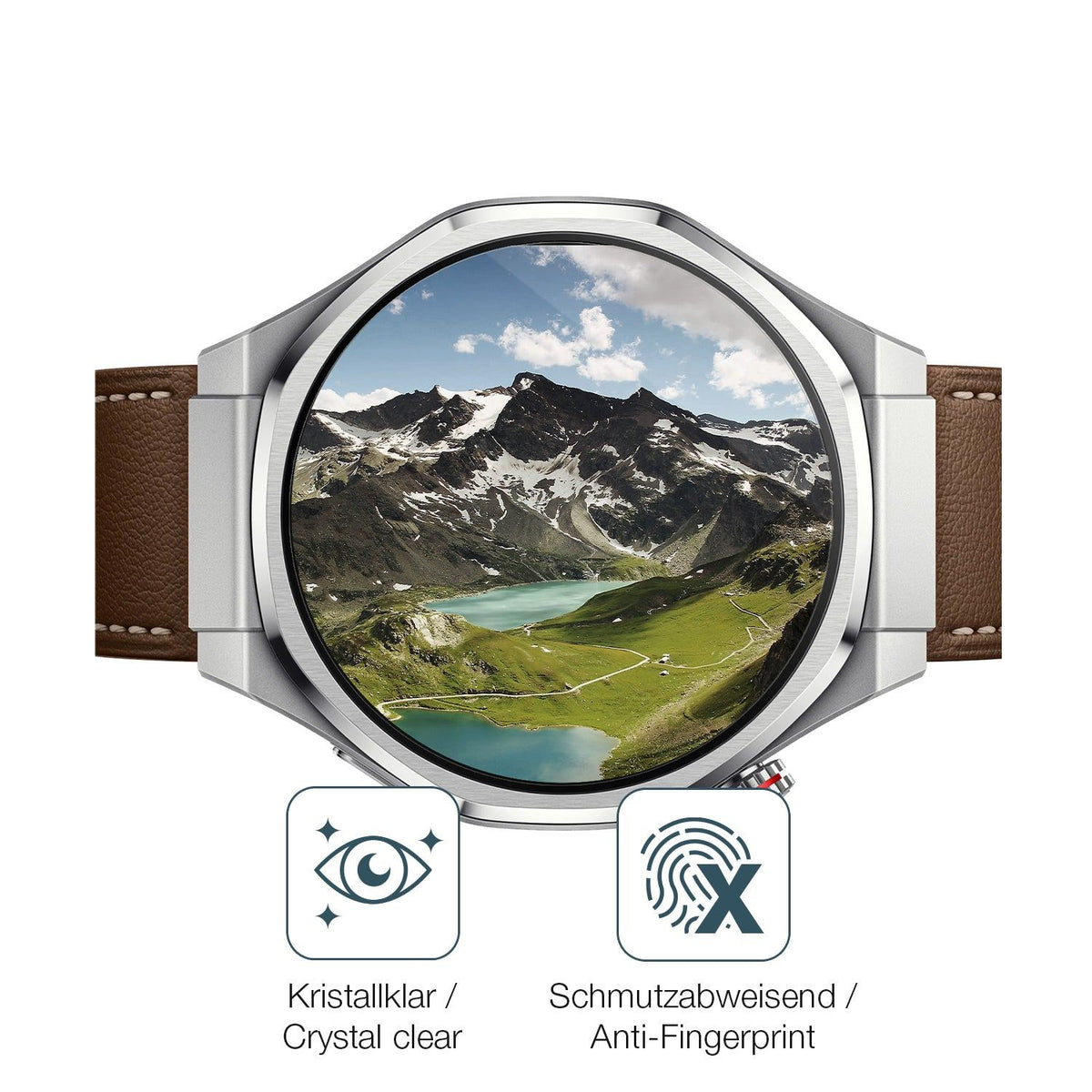 2x 9H Schutzfolie für Honor Watch 5 Ultra Panzerfolie
