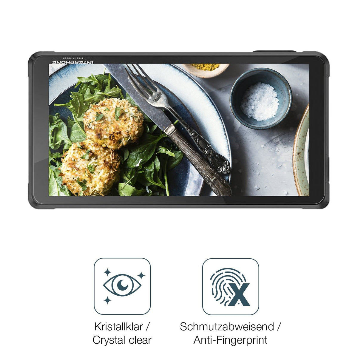 2x 9H Schutzfolie für Interphone RideSync Panzerfolie