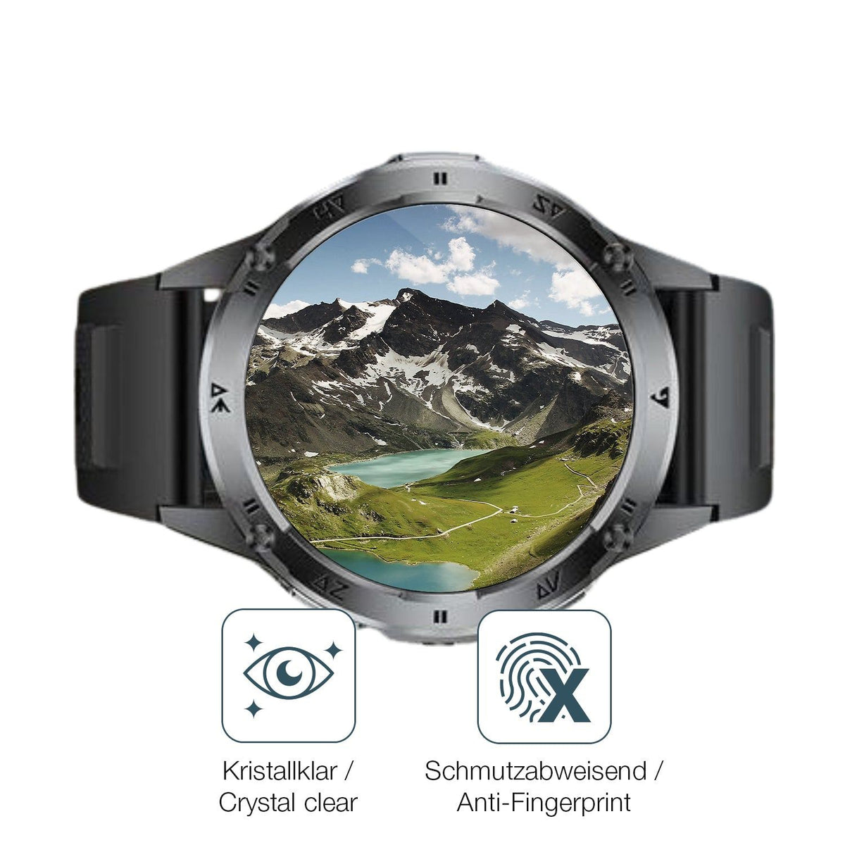 2x 9H Schutzfolie für FOXBOX EF6 1.43 Zoll Panzerfolie