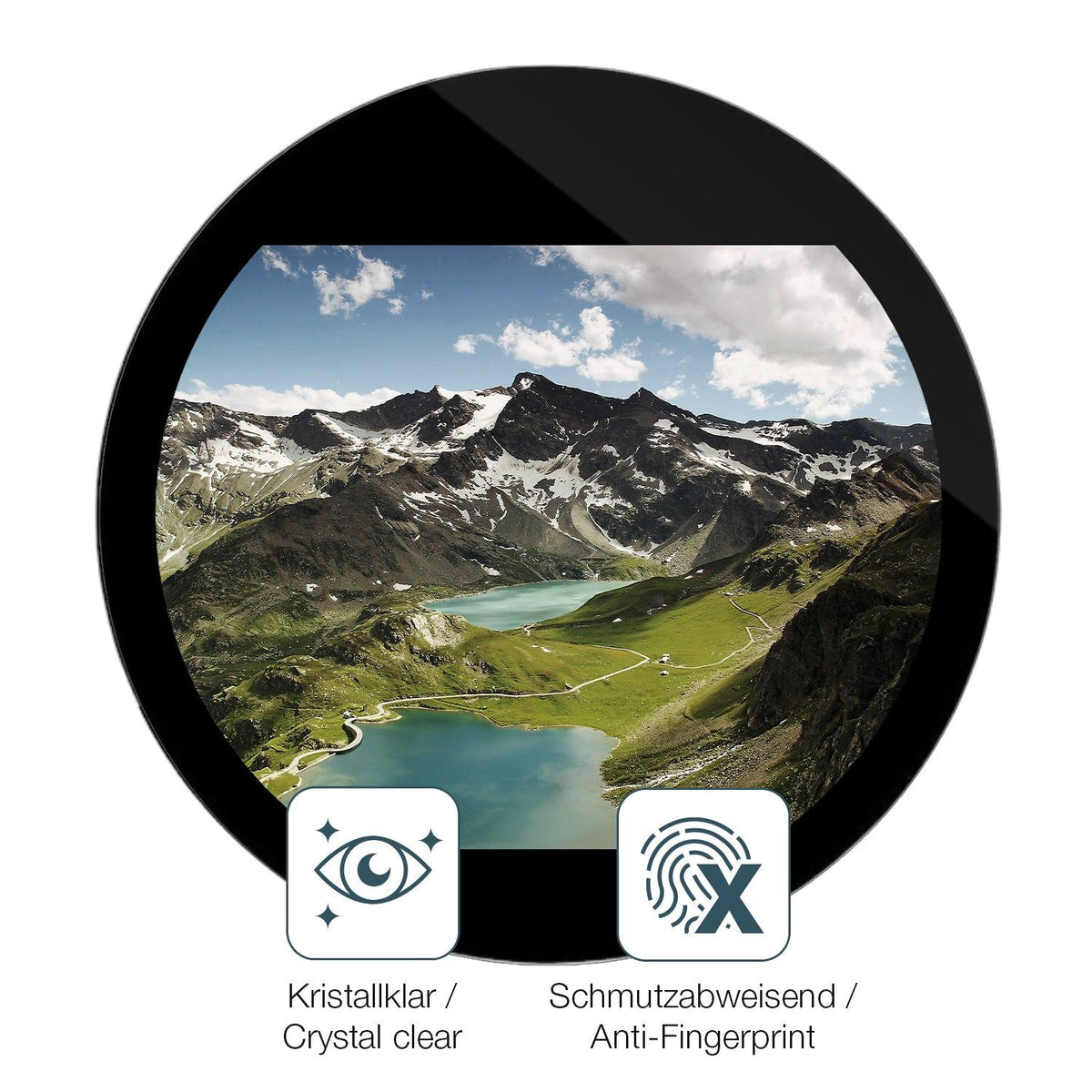 2x 9H Schutzfolie für Waveshare ESP32-S3 1.85 Zoll Panzerfolie