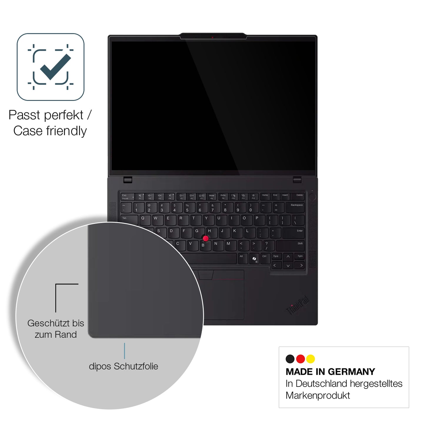 2x 9H Schutzfolie für Lenovo Campus ThinkPad P14s Gen 5 Panzerfolie