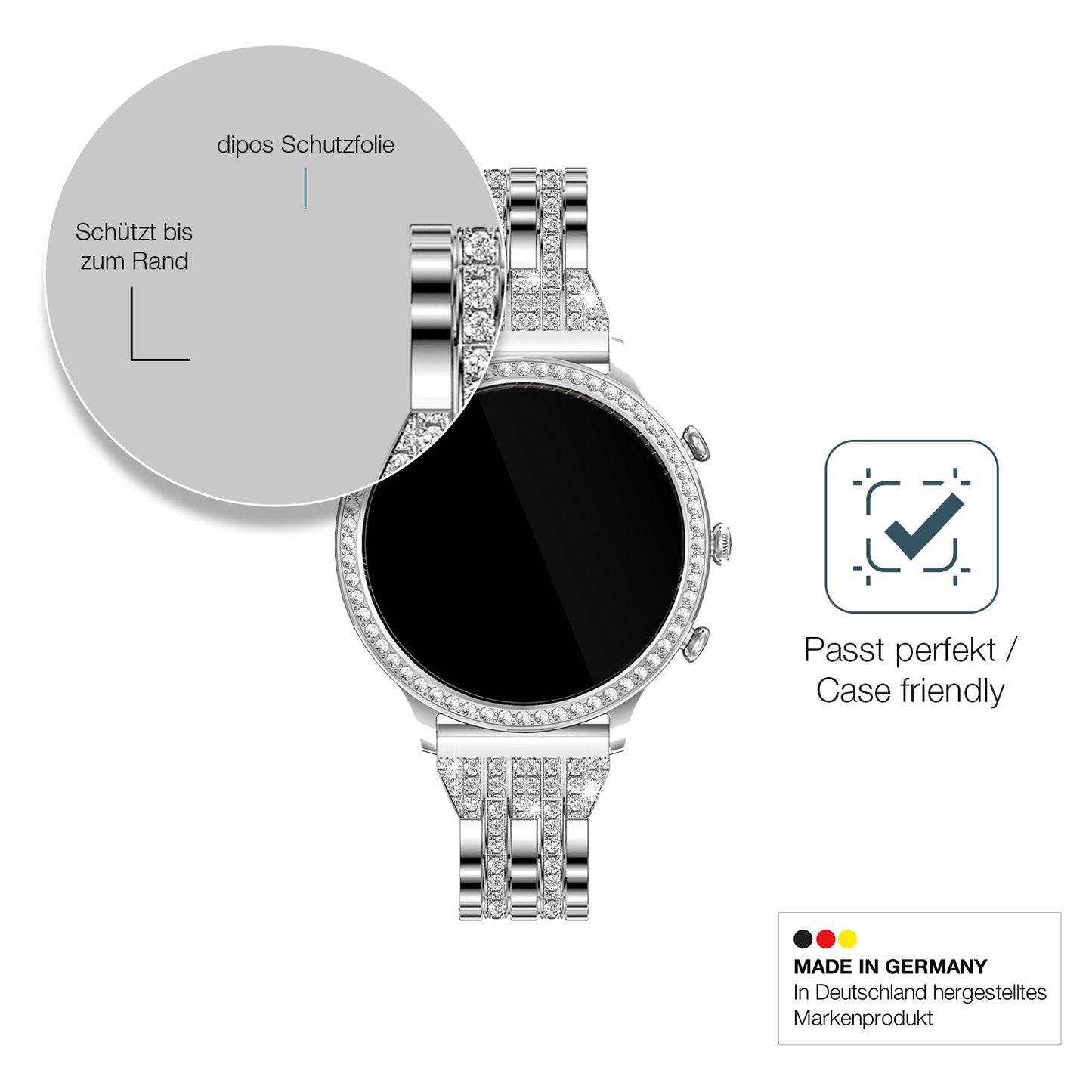 2x 9H Schutzfolie für Manta Diamond Lusso SWD01SL Panzerfolie