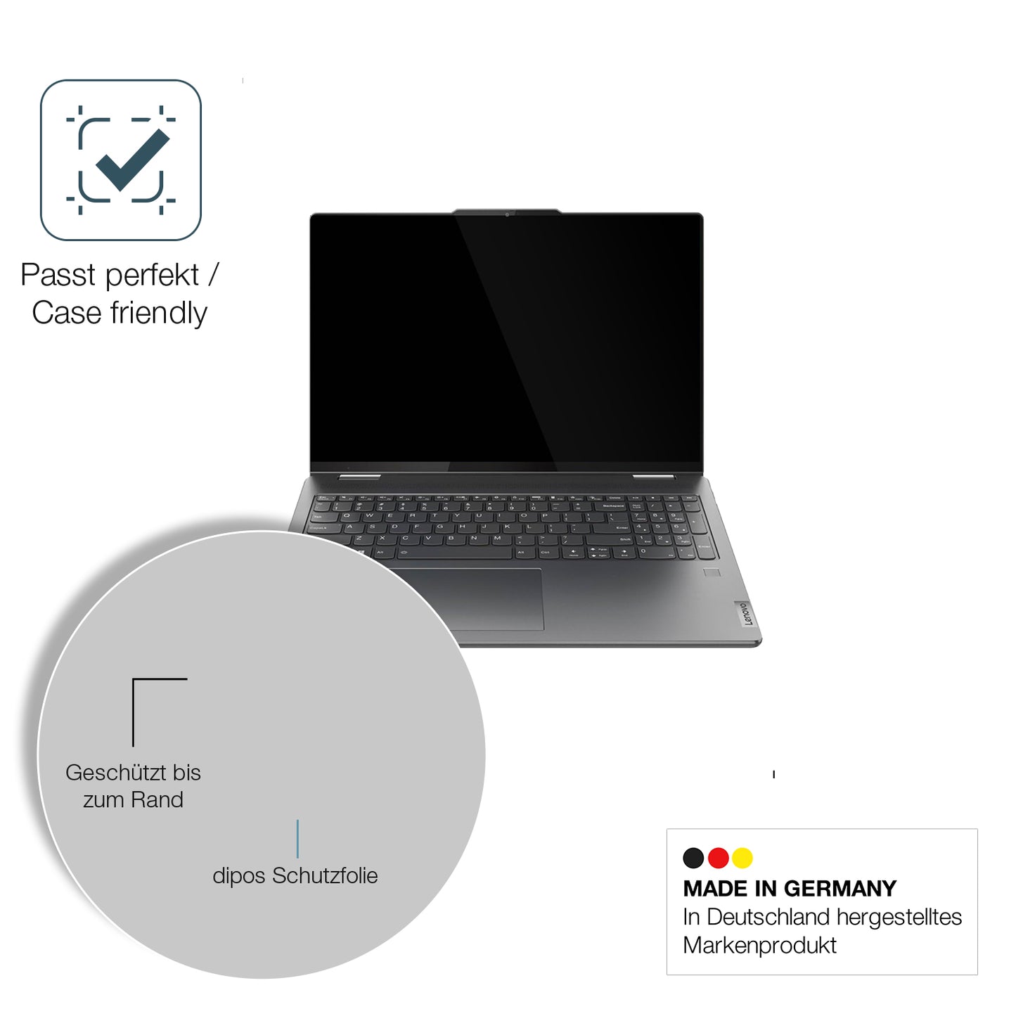 2x 9H Schutzfolie für Lenovo Yoga Slim 7 Panzerfolie