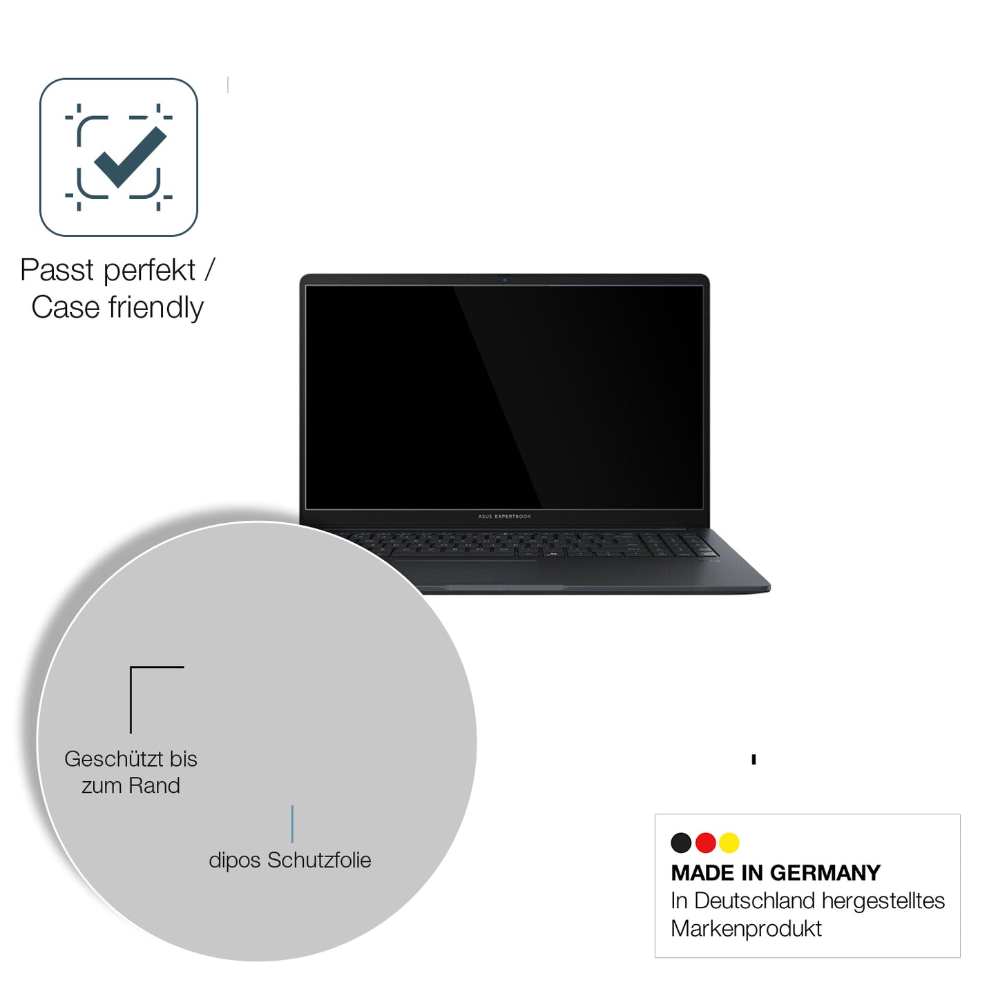 2x 9H Schutzfolie für Asus Expertbook B1 BM1503 Panzerfolie