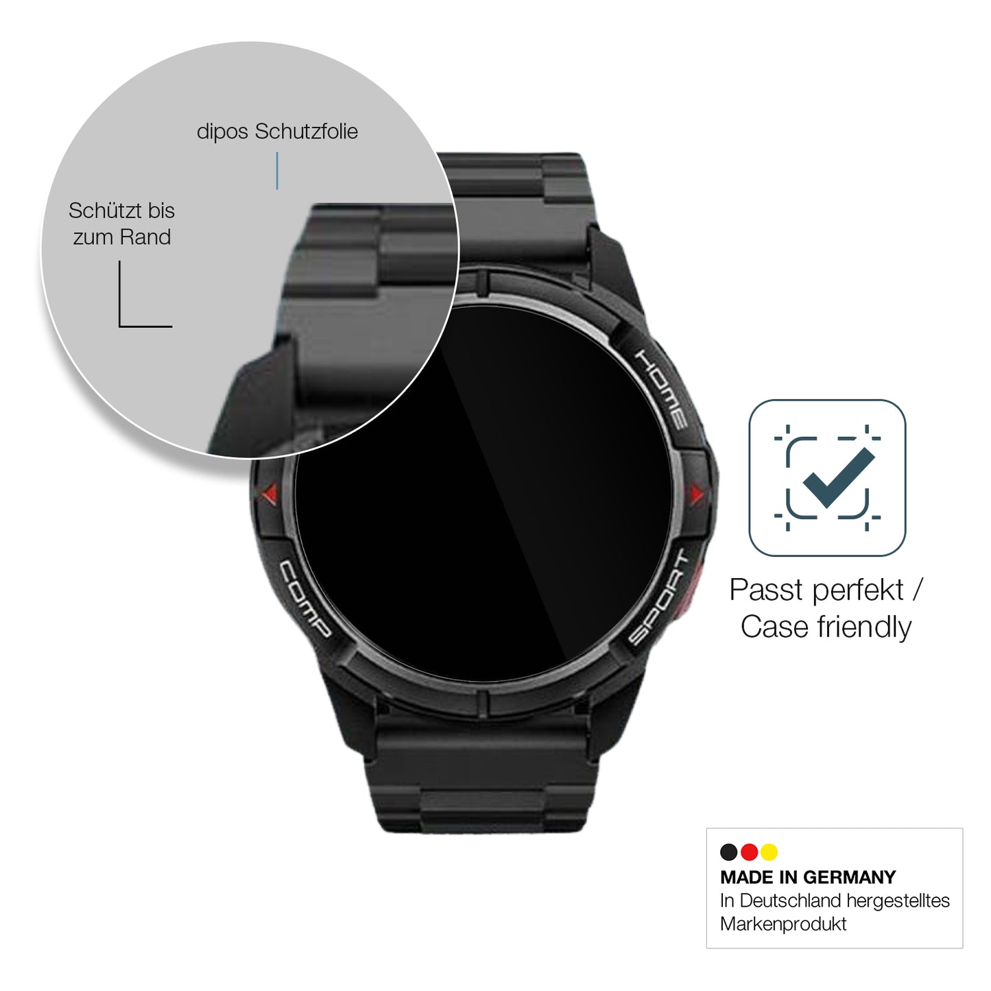 2x 9H Schutzfolie für Xiaomi Mibro GS Active Panzerfolie