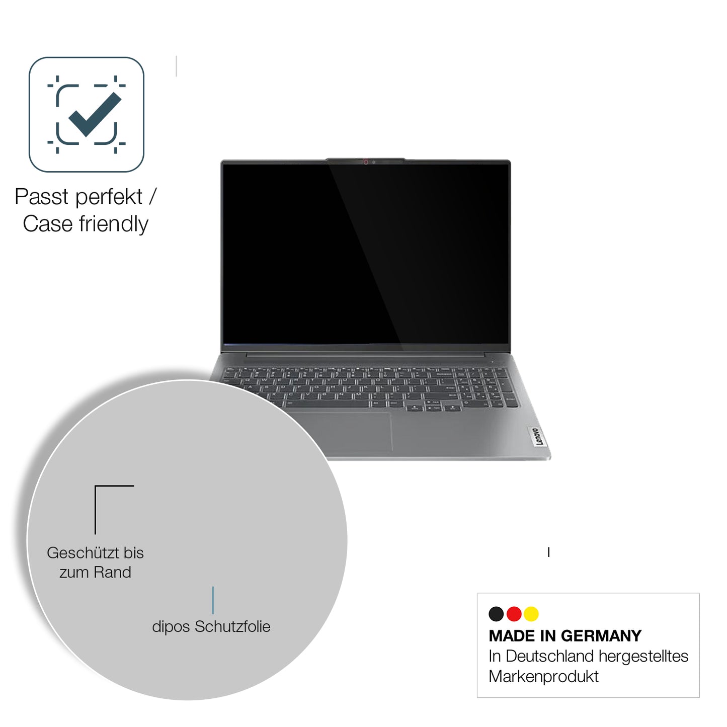 2x 9H Schutzfolie für Lenovo IdeaPad Pro 5i Gen 10 16 Zoll Panzerfolie