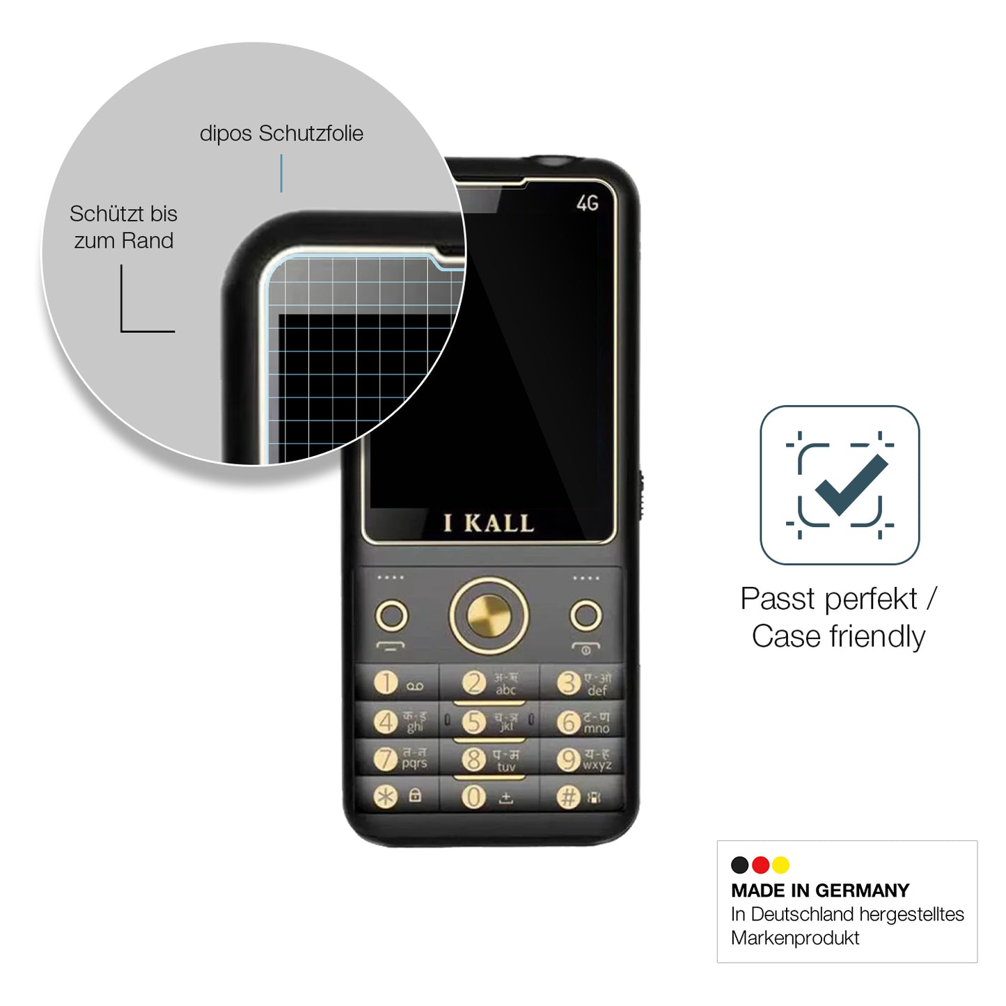 2x 9H Schutzfolie für I Kall K11 Pro 4G Panzerfolie