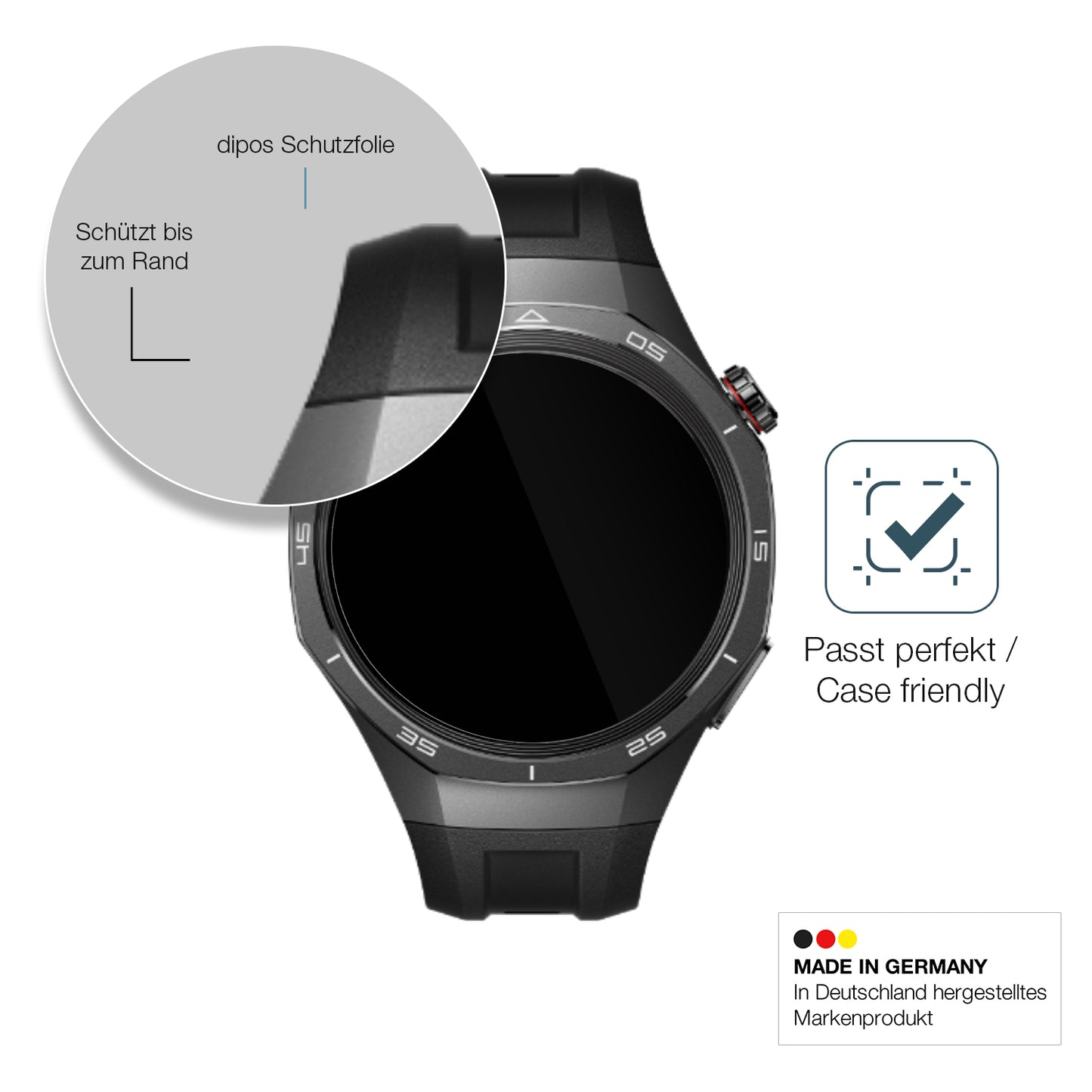 2x 9H Schutzfolie für Huawei Watch GT5 Panzerfolie
