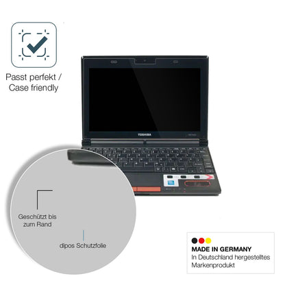 2x 9H Schutzfolie für Toshiba NB550D 10 Zoll Panzerfolie