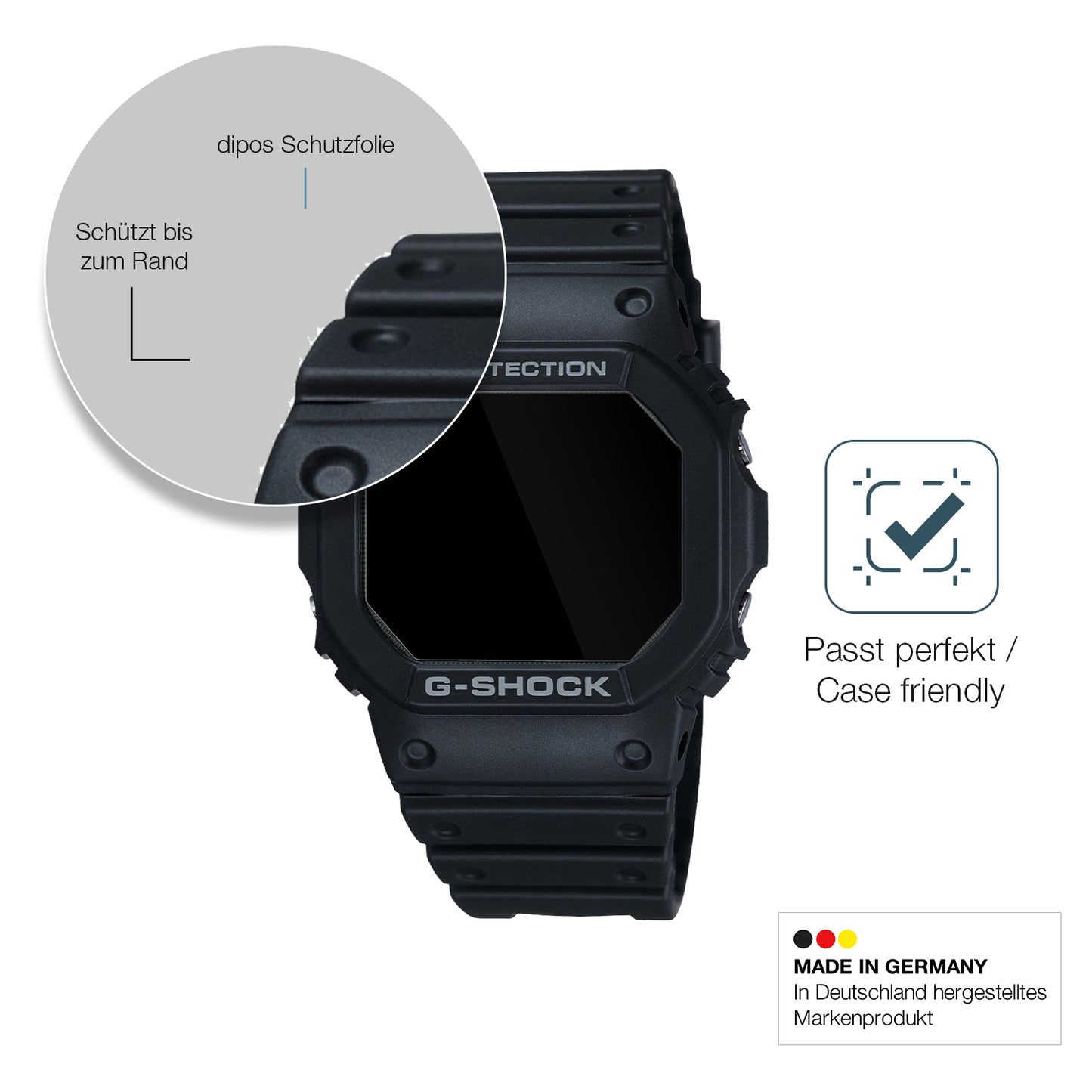 2x 9H Schutzfolie für Casio G-Shock DW-5000U Panzerfolie