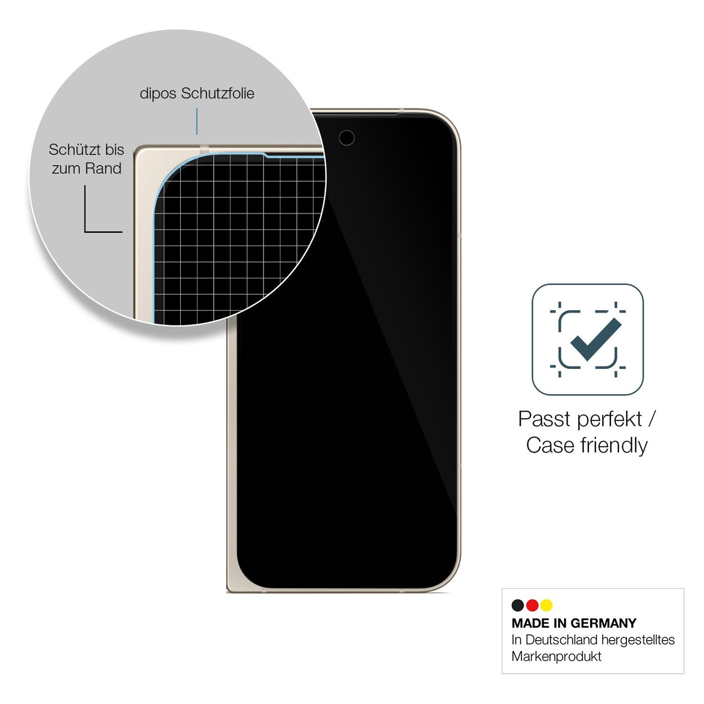 2x 9H Schutzfolie für Google Pixel 9 Pro Fold Panzerfolie