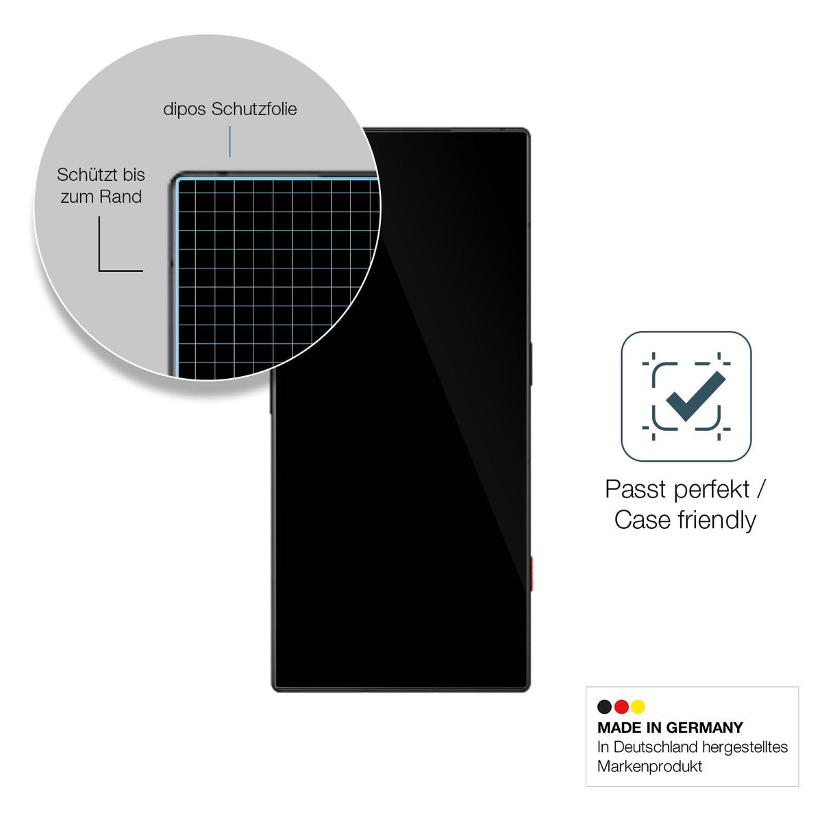2x 9H Schutzfolie für ZTE Nubia Red Magic S8 Pro Plus Panzerfolie