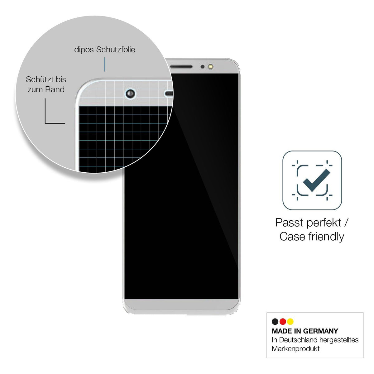1x 9H Schutzfolie für Tecno Camon I Panzerfolie