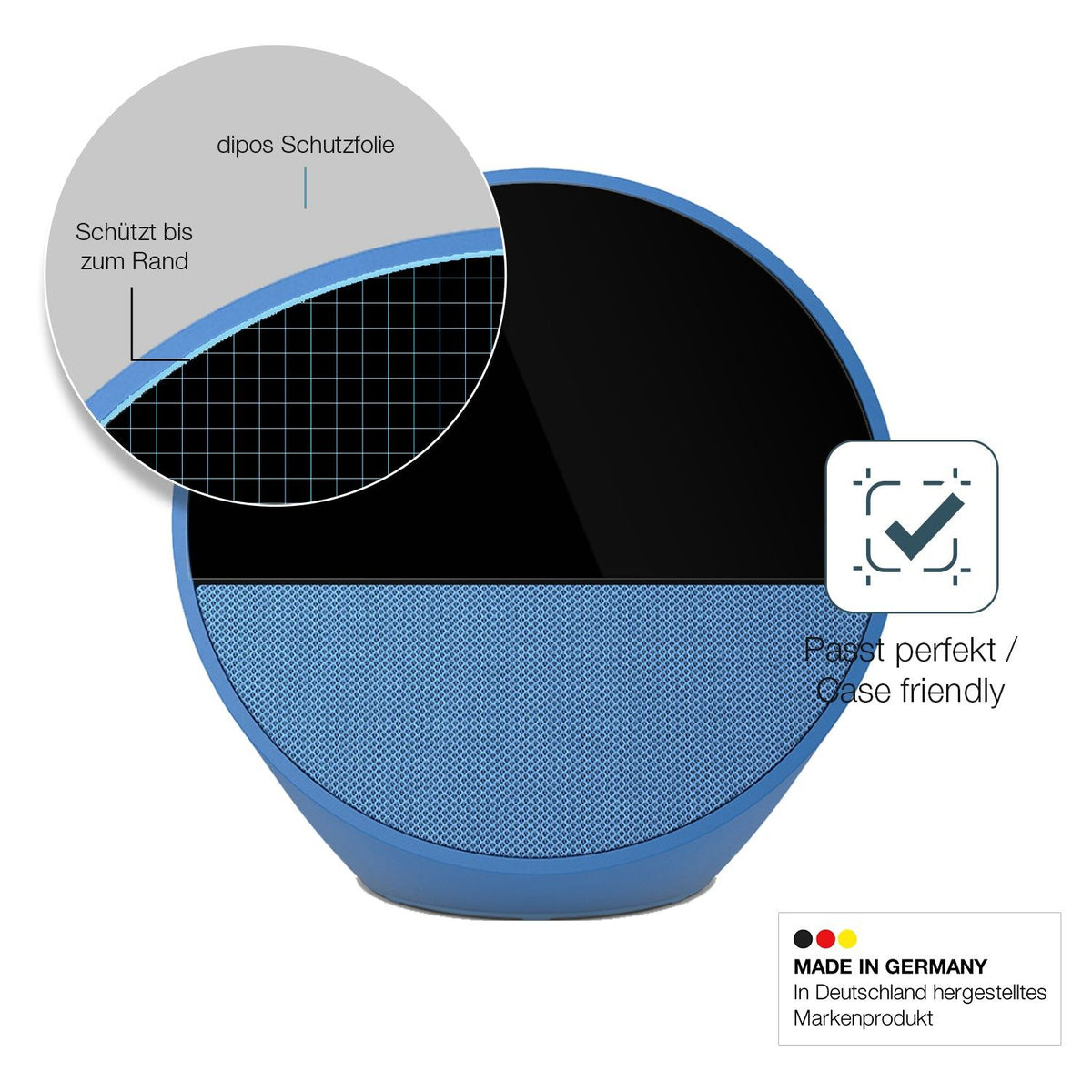 2x 9H Schutzfolie für Amazon Echo Spot 2024 Panzerfolie