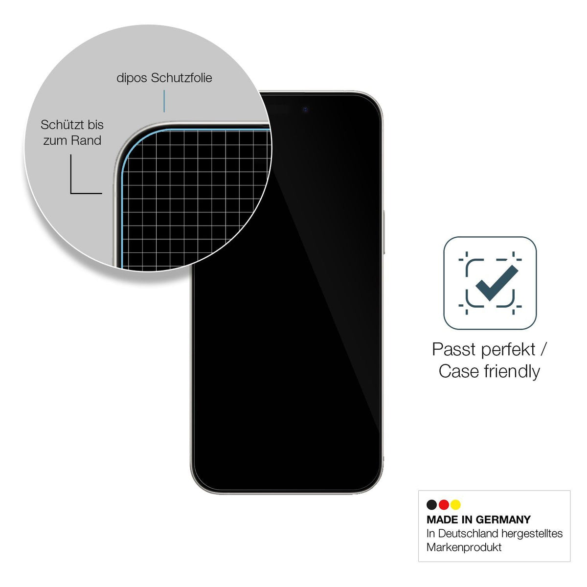 2x 9H Schutzfolie für Apple iPhone 16 Plus Panzerfolie
