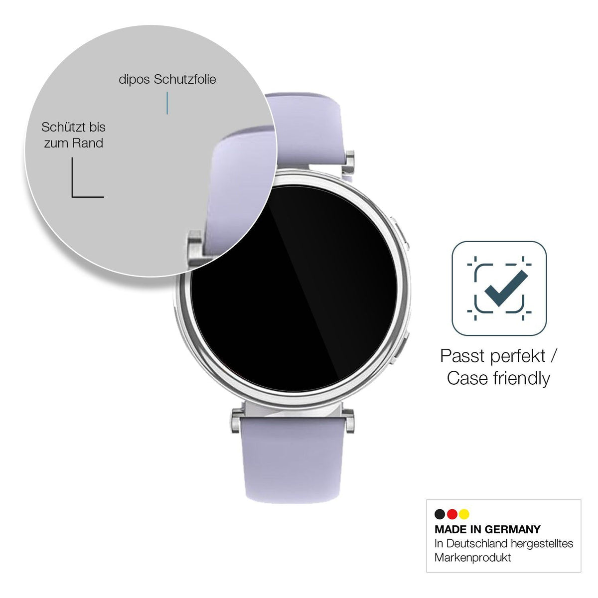 2x 9H Schutzfolie für Sanorum 1.27 Zoll Smartwatch Panzerfolie