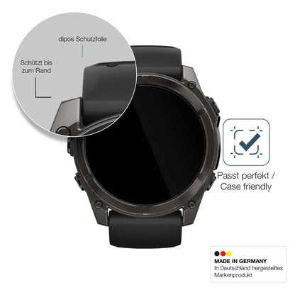 2x 9H Schutzfolie für Garmin Fenix 8 43mm Panzerfolie