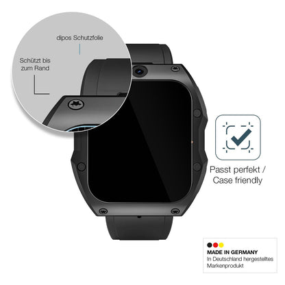 2x 9H Schutzfolie für Rogbid Model X Smartwatch Panzerfolie