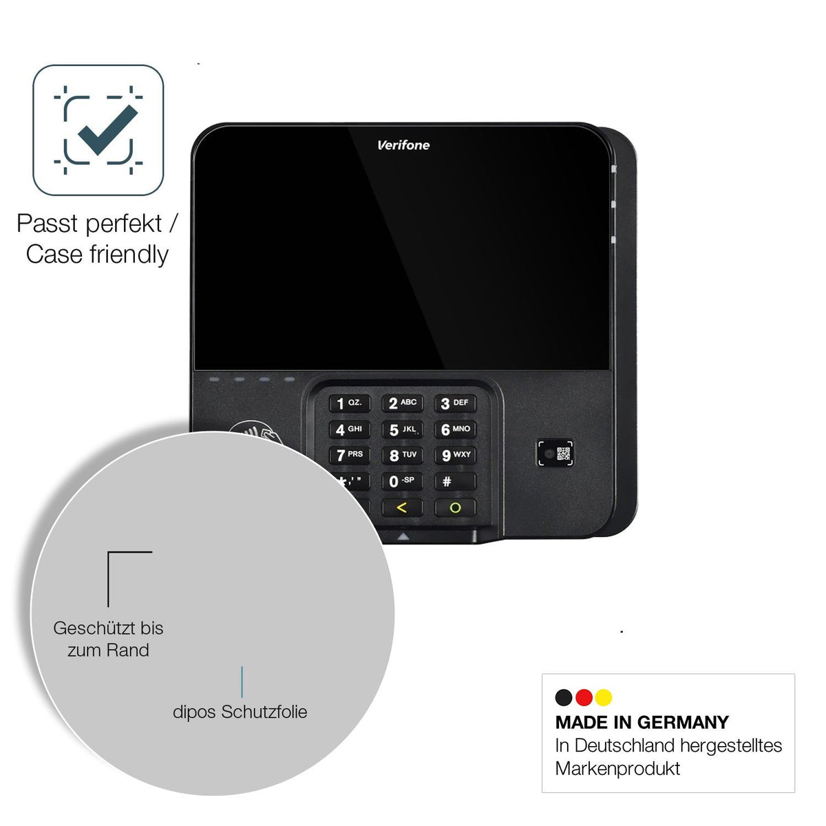 2x 9H Schutzfolie für Verifone M424 Panzerfolie