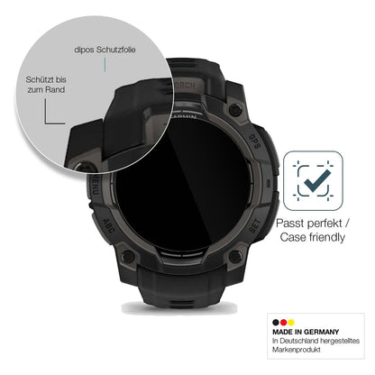 2x 9H Schutzfolie für Garmin Instinct 3 45mm Panzerfolie
