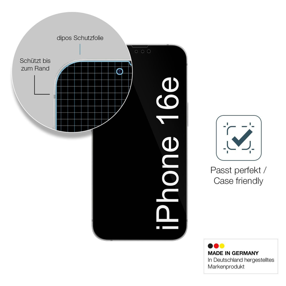 2x 9H Schutzfolie für Apple iPhone 16e Panzerfolie