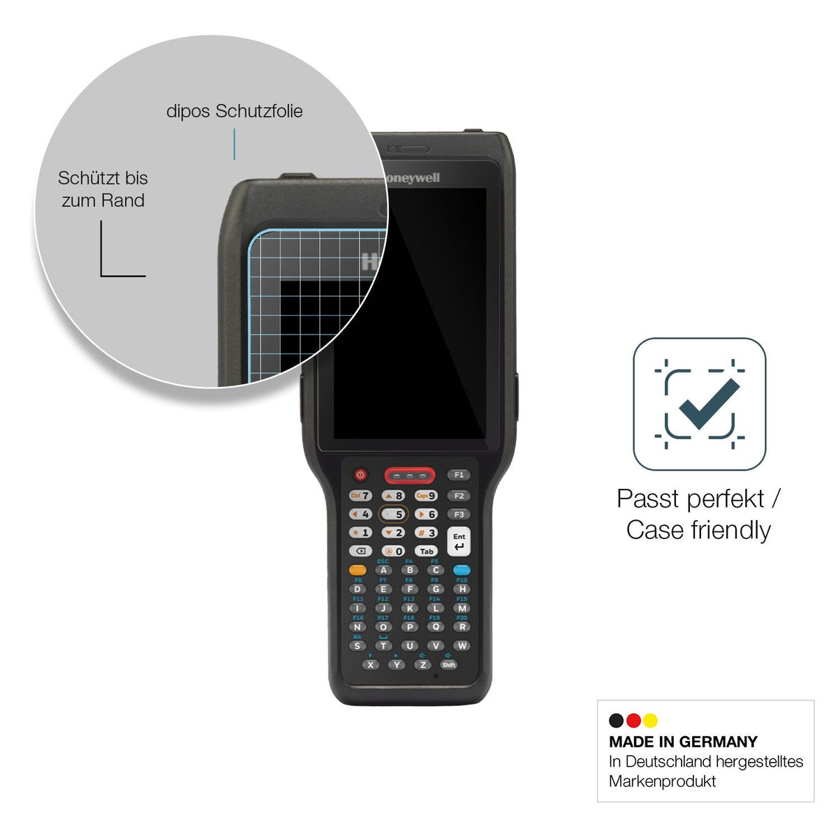 2x 9H Schutzfolie für Honeywell Ck62 Panzerfolie