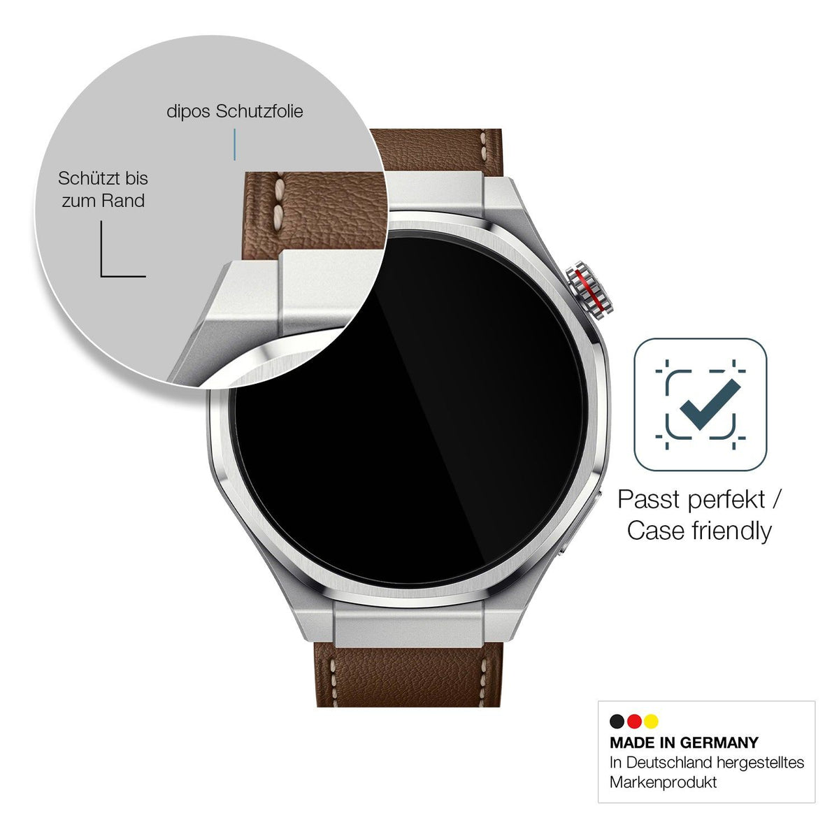 2x 9H Schutzfolie für Honor Watch 5 Ultra Panzerfolie
