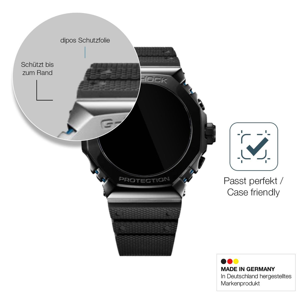 2x 9H Schutzfolie für Casio G-Shock MRG-B2100R Panzerfolie