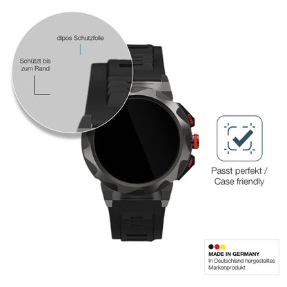 2x 9H Schutzfolie für Loyewaier 2 Zoll Smartwatch Panzerfolie