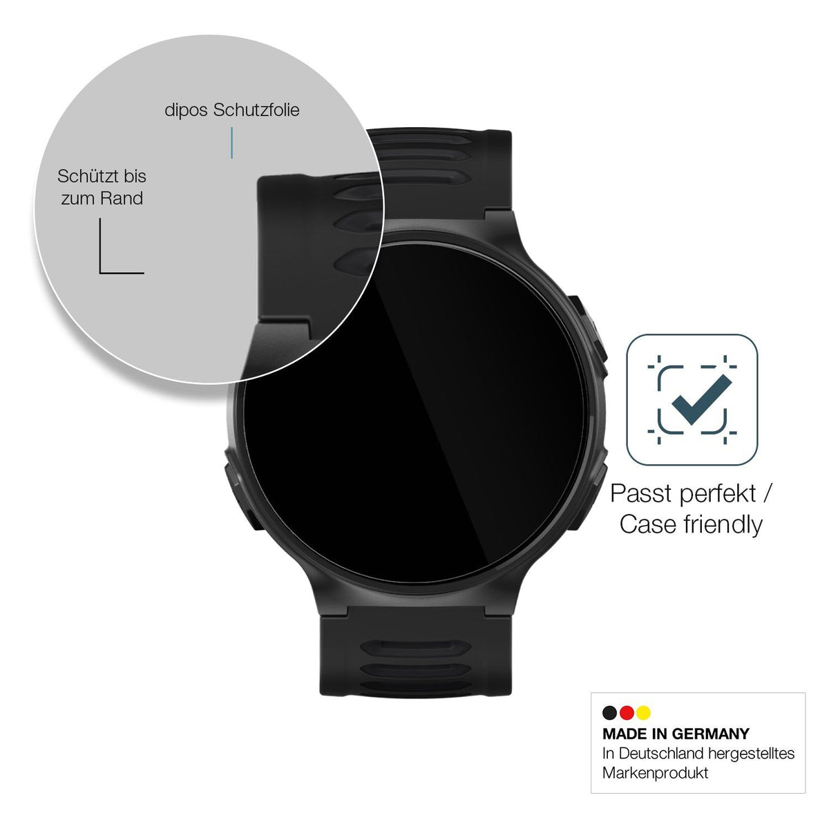 2x 9H Schutzfolie für Kiprun GPS 500 Coros Panzerfolie